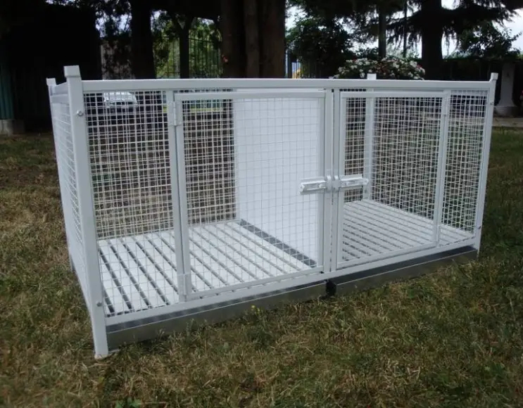 Stapelbarer Zweisitzerkäfig für Hunde und Katzen, 120 x 60 cm